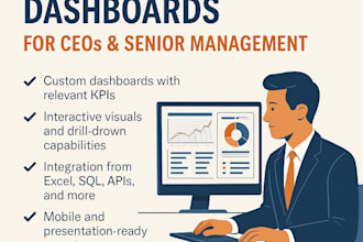 design executive level dashboards for ceos and senior management