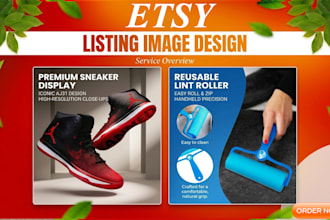 do etsy listing images, pictures design and product hunting