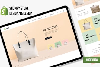 build shopify website, shopify store design and redesign with seo