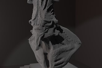 3d monster character and creature