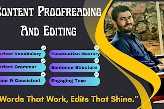provide expert level of proofreading and editing