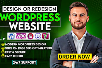 design redesign responsive business wordpress website development