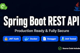 build a secure spring boot rest API with jwt swagger and unit tests