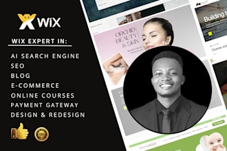 build wix website design, wix website redesign and wix website