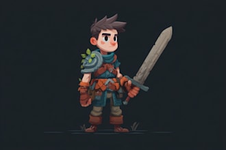 design simple 2d game characters