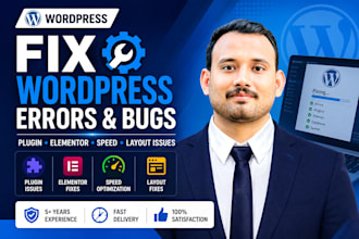 fix wordpress issues, bugs, errors and website problems