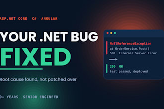 fix your asp net core or angular bug today and explain the cause
