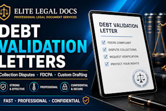 write a debt validation or collection dispute letter