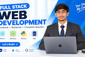 website development as full stack web developer, front end, backend developer