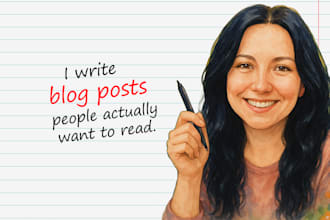 write original blog posts that people enjoy reading