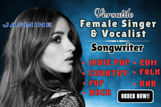 pop female singer pop punk pop female vocalist pop vocals pop edm rnb vocalist