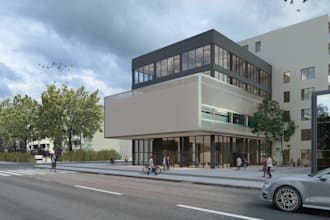 remodel educational building ,classroom design,3d school, lecture hall rendering