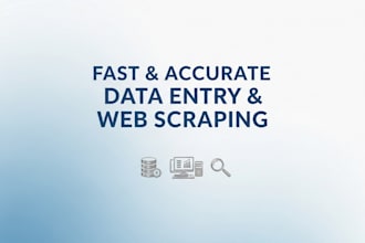 do fast and accurate data entry, copy paste, and web research