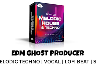 promote,produce melodic techno,house,edm,future house,lofi beats, sfx