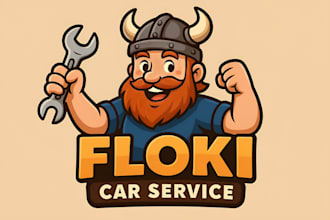 create a cheapest logo in cartoon style