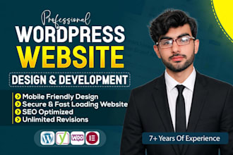 build a custom wordpress website with elementor