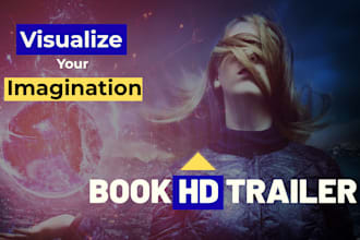 create cinematic and professional book trailer that attracts