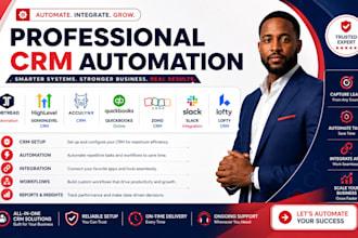 setup jobtread automation gohighlevel acculynx quickbooks zoho crm slack lofty