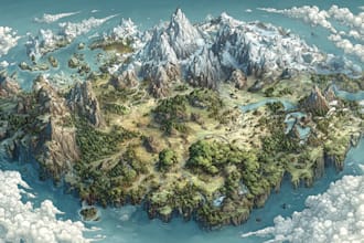 design create your fantasy map, world map, battle map dnd
