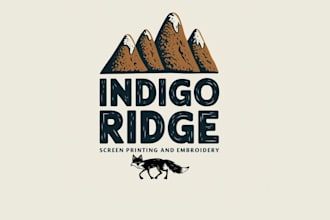 design screen printing shop logo