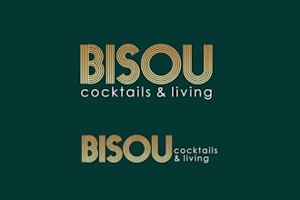 design boutique trendy upscale cocktail bar logo