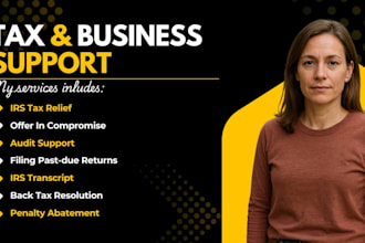help you with irs tax relief and resolve back taxes professionally