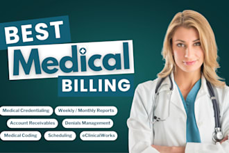 be your medical biller for medical billing, credentialing, denials management