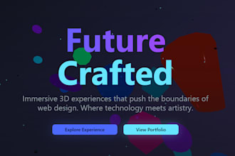 develop 3d animated website with threejs, webgl, gsap and nextjs developer