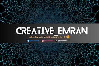 make a creative youtube banner