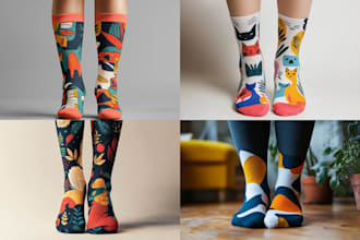 make a unique socks design