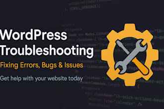 solve the errors and problems of your wordpress website