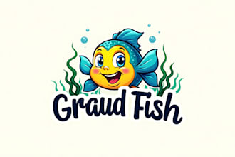 do fish mascot logo for your company