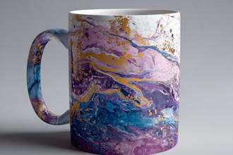 create a custom coffee mug design
