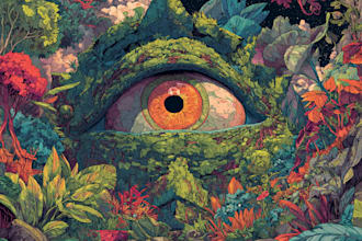 do amazing psychedelic art trippy stoner weed illustration