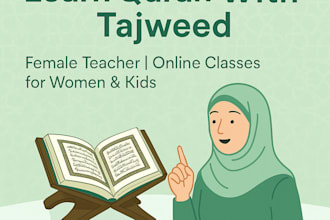 do quran teaching with tajweed for women and kids