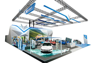 design stunning 3d exhibition booth and event space layouts