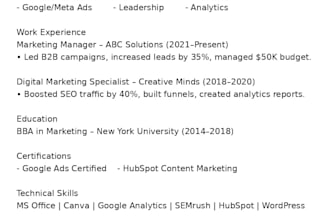 do professional CV making and resume writing