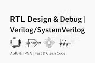 fix, debug, or write verilog and systemverilog code