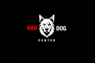 design unique bad dog center logo