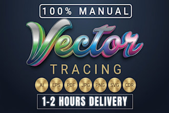 redraw, vectorize image, convert logo to vector