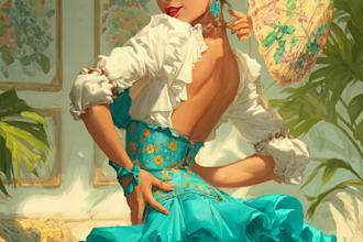 draw your pin up girl in a retro style or model pinup