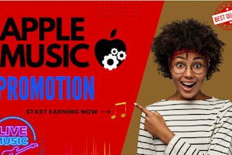 do USA organic apple music promotion using music ads, apple album promotion