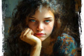 paint realistic digital portrait oil painting