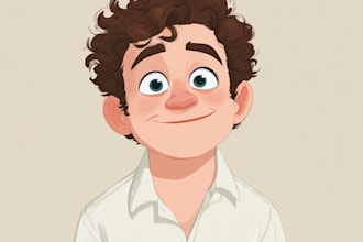 draw cute disney cartoon portrait