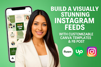 custom branded canva instagram facebook templates to elevate your feed