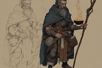 illustrate your ttrpg oc, vtm, fantasy, dnd character art