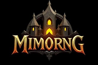 design unique 3d medieval, fantasy, rpg, mmorpg game logo