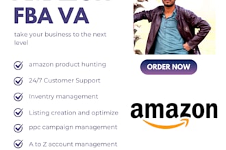 be your expert amazon fba VA for seller central