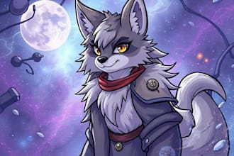 draw your fursona, furry art or anthro character