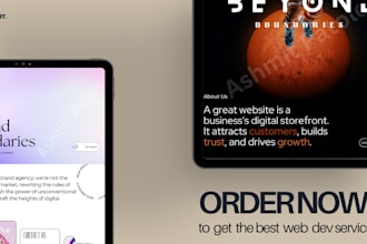 design and develop amazing websites for you